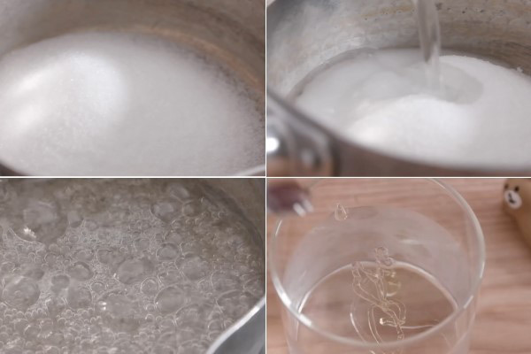 Nấu nước đường cho kẹo hồ lô táo