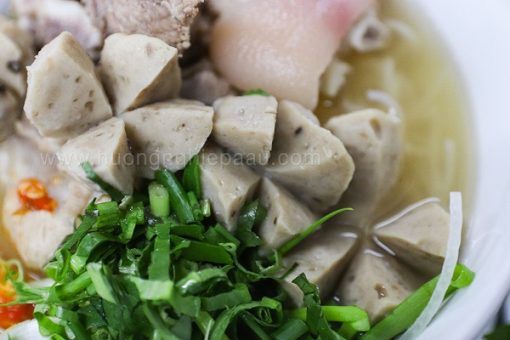 học làm bún bò viên