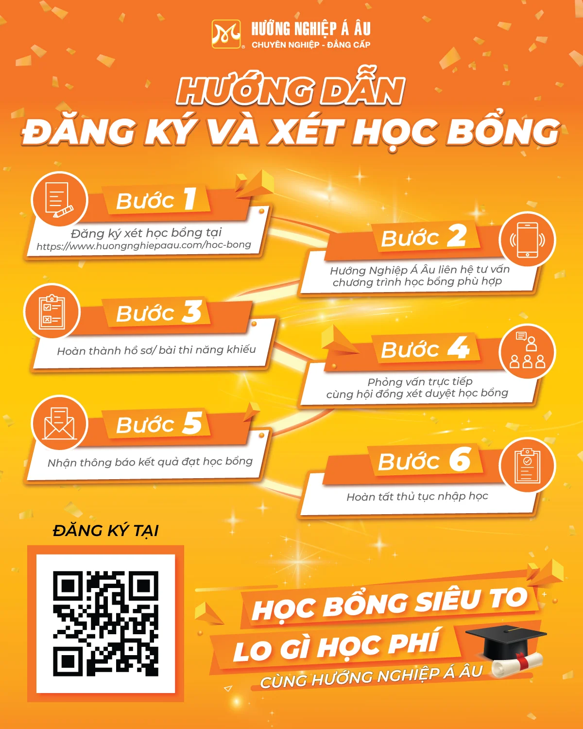 hướng dẫn đăng ký học bổng siêu to - lo gì học phí