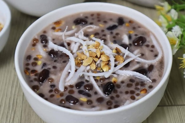 chè đậu đen bột báng