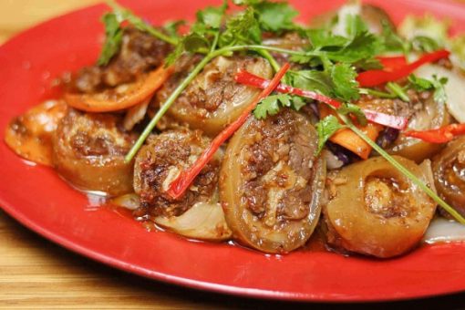 học làm đuôi bò xào sa tế