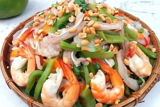 học làm gỏi tai heo tiến vua