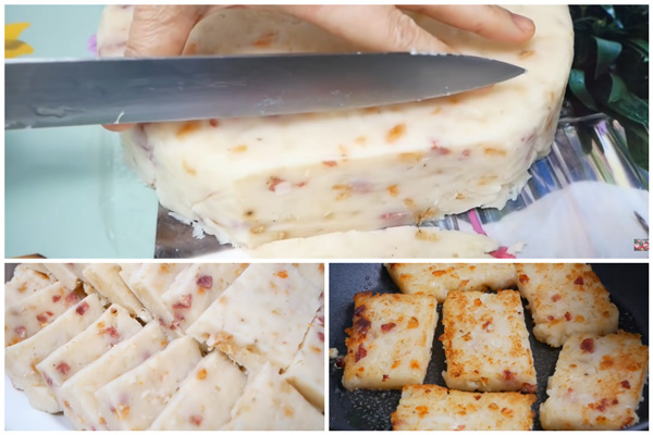 Chiên bánh trên lửa vừa