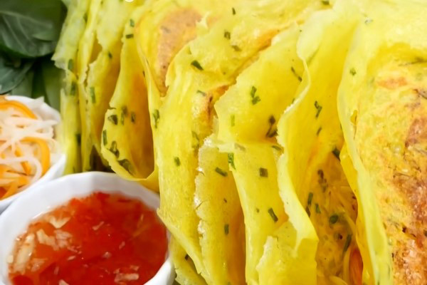 Món bánh xèo miền Tây giòn thơm