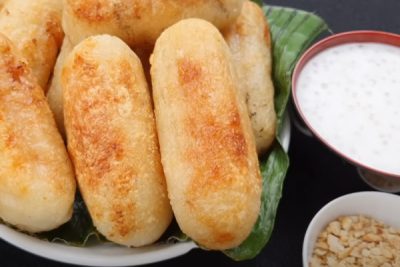 bánh chuối nếp nướng